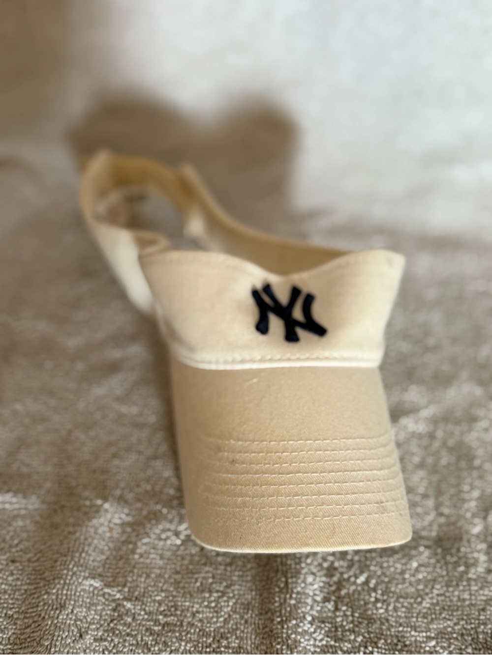 Beige Visor Cap - Women's Accessory